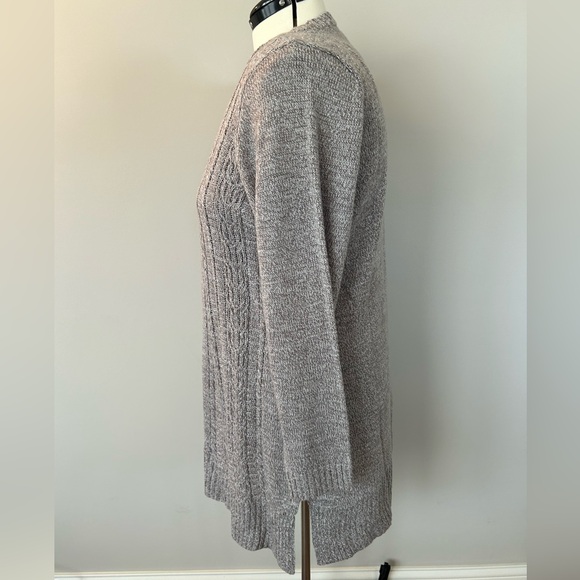 Karen Scott 2X Cable Knit Cardigan - Picture 2 of 5